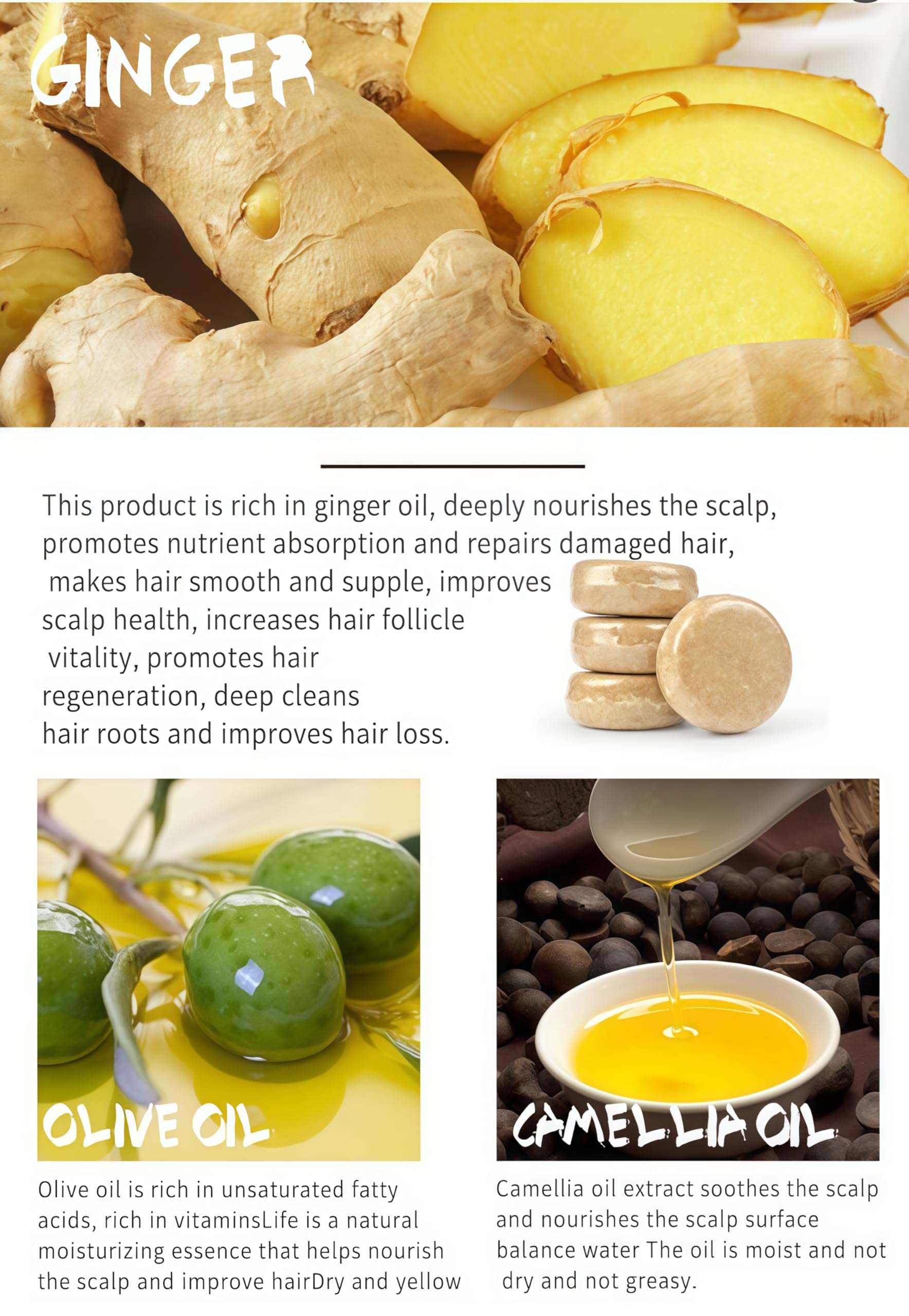 HAOKAISM shampoo bar placed on shower shelf demonstrating daily-use convenience