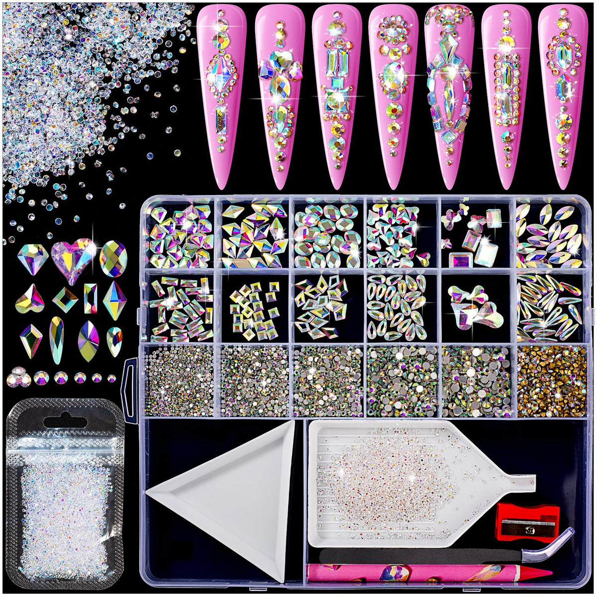haozher front packaging kit showing contents and organized compartments for quick use