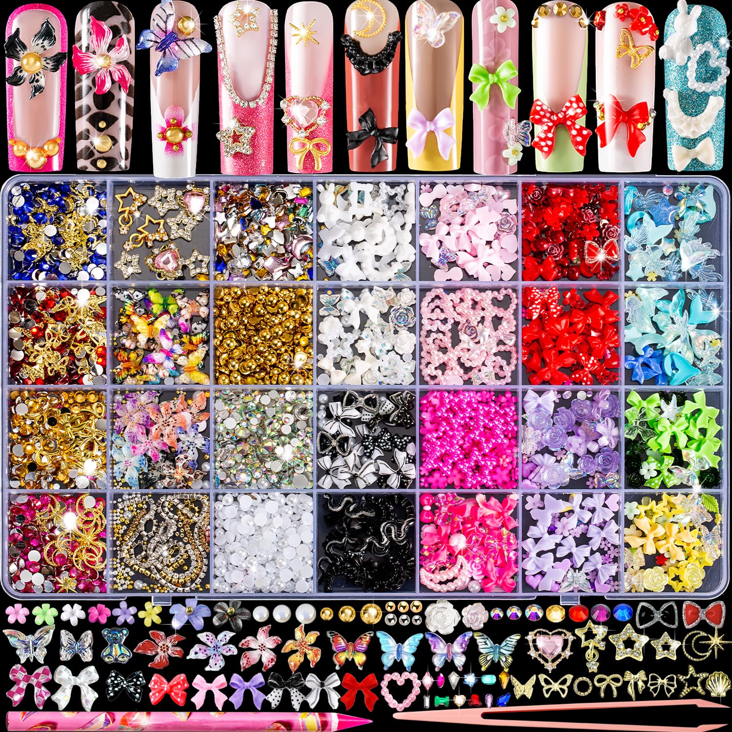 haozher front packaging displaying full kit, clear organization and variety benefit