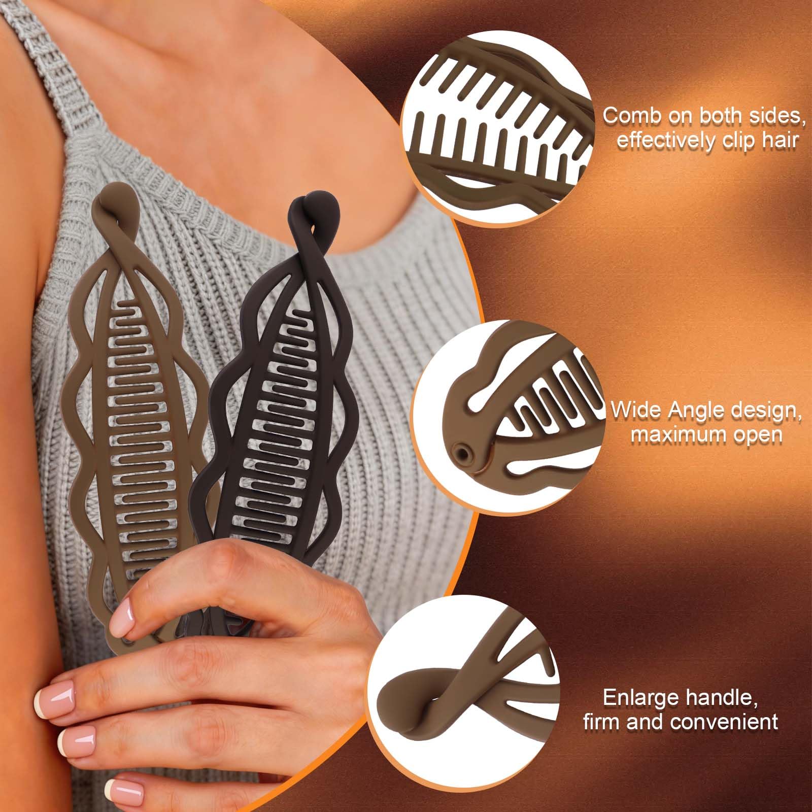 Hapdoo in elegant bun lifestyle image showing sleek bump-free silhouette