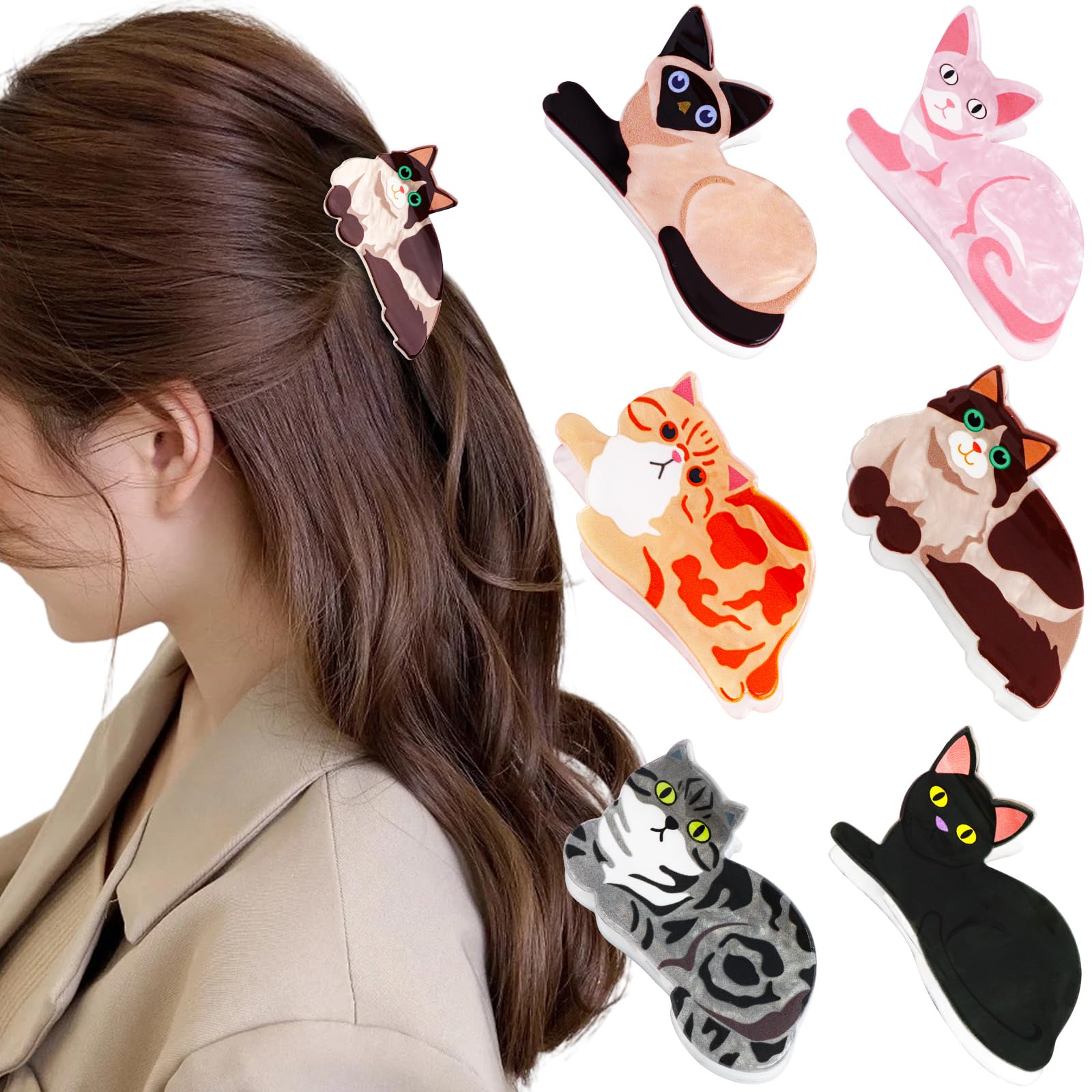 Hapdoo front packaging showing six cat claw clips and gift-ready presentation