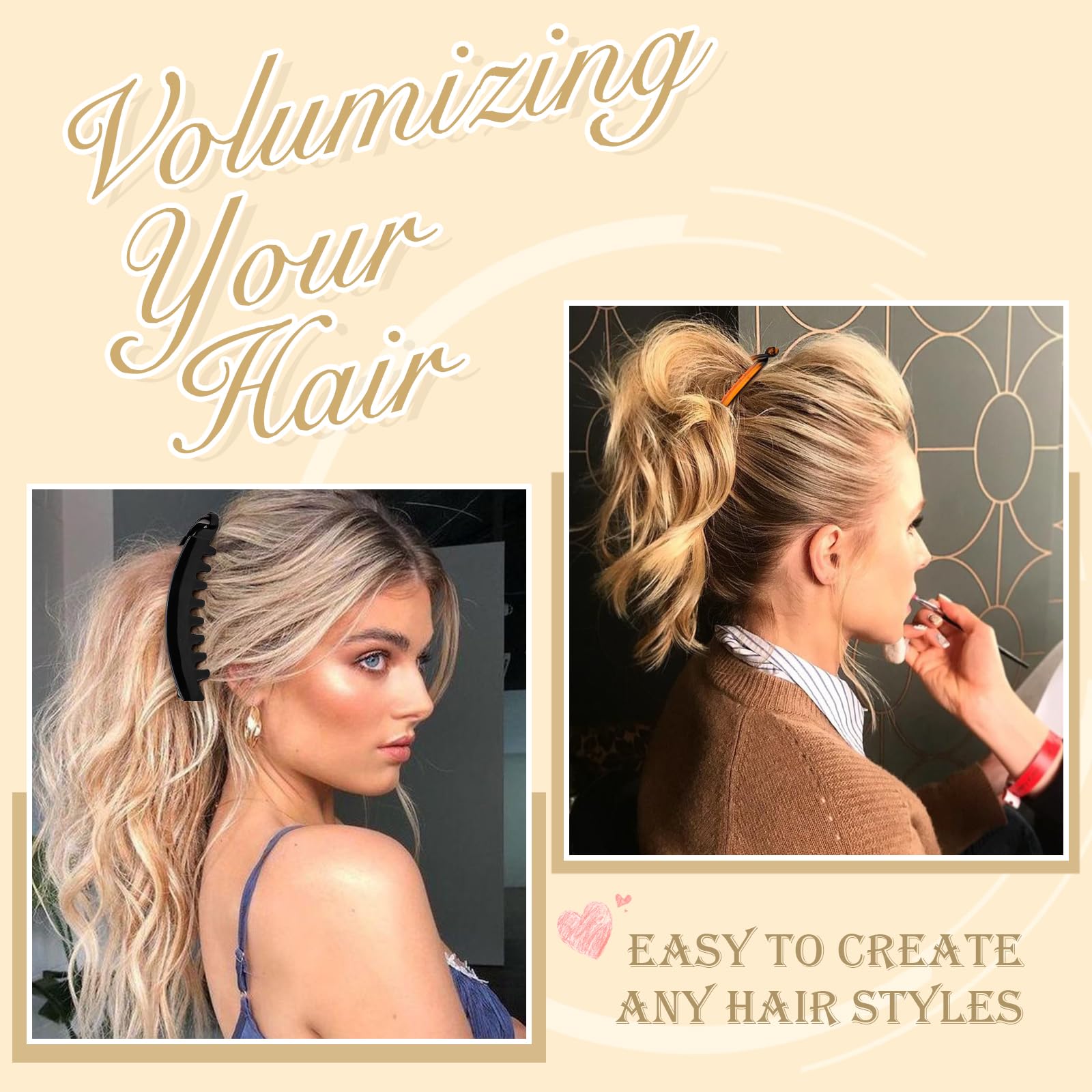 Hapdoo transparent acrylic clip style offering stylish, comfortable wear