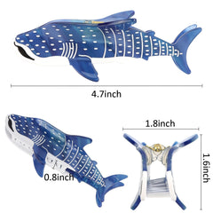 Hapdoo side profile of whale shark clip displays elegant nautical silhouette