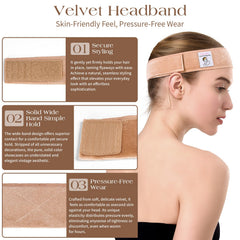 HappClan band worn under a wig demonstrating secure hold and natural silhouette