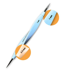 Happy Dotting Company stylus front view showing both ends and compact design for precise work
