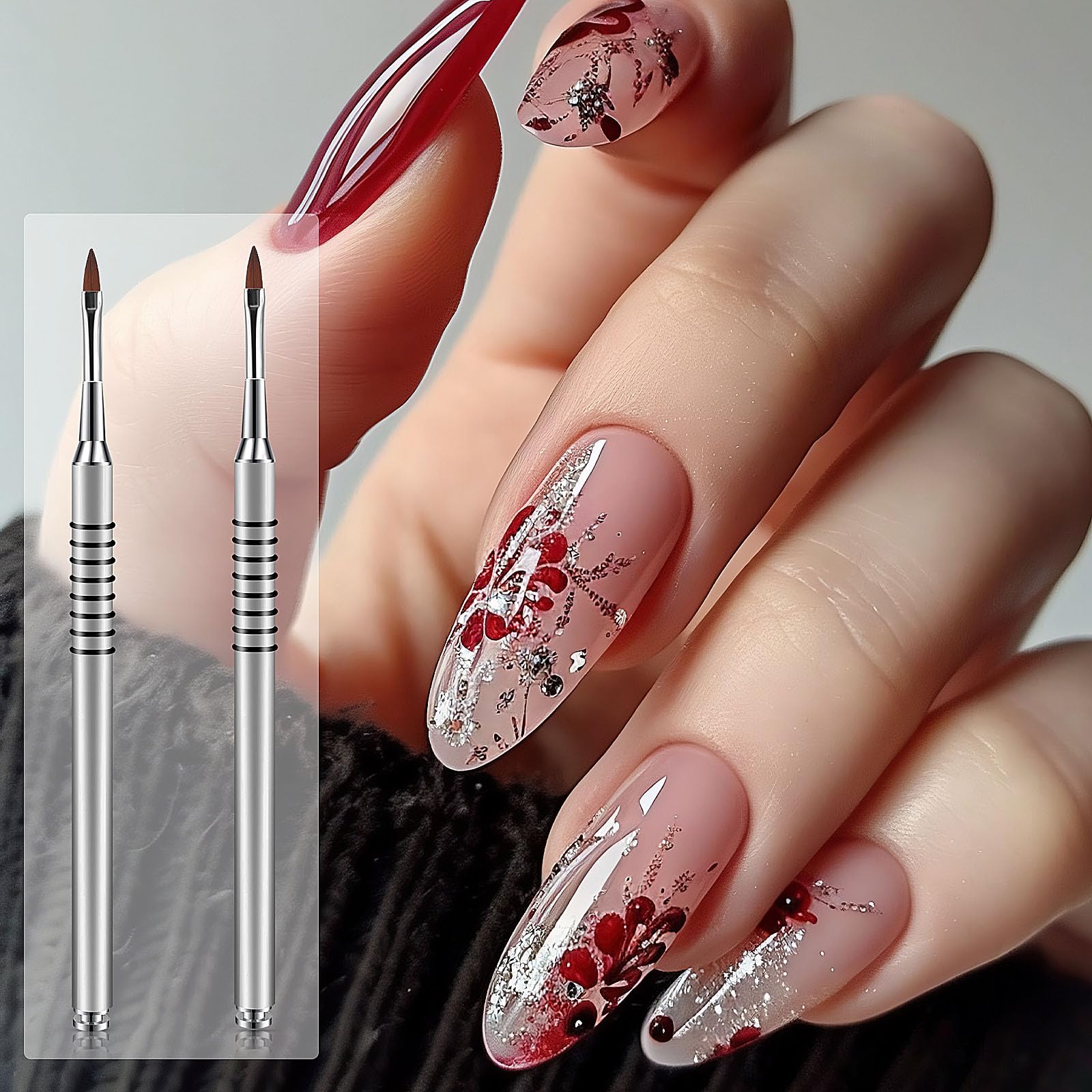 Hariendny full-length brush view demonstrating 15cm size and professional balance benefit