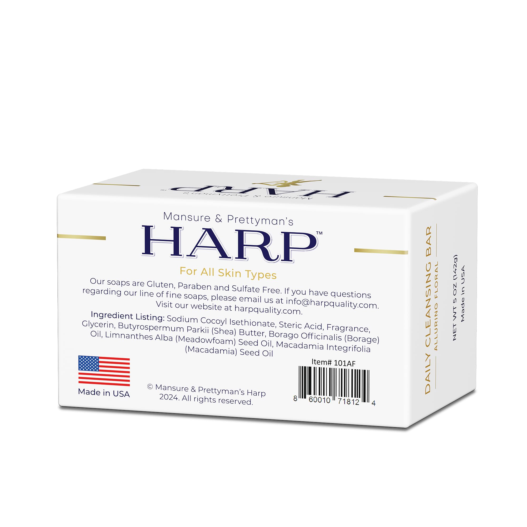 Mansure & Prettyman's HARP comparison showing scented and fragrance-free options