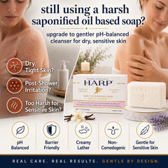 Mansure & Prettyman's HARP bar in hand demonstrating 5oz size and portability