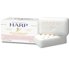 Mansure & Prettyman's HARP front packaging showing bar and fragrance