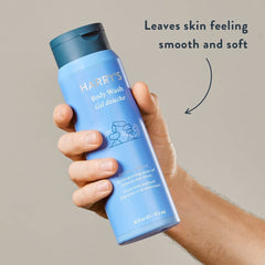Harry's creamy foam texture closeup demonstrating rich lather and easy rinse