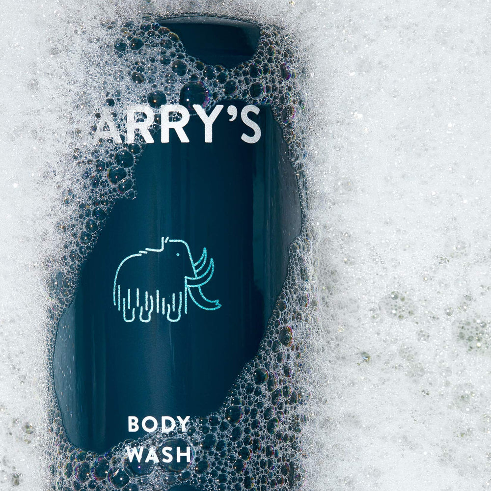 Harry's lifestyle bathroom shelf styled to show attractive everyday grooming setup