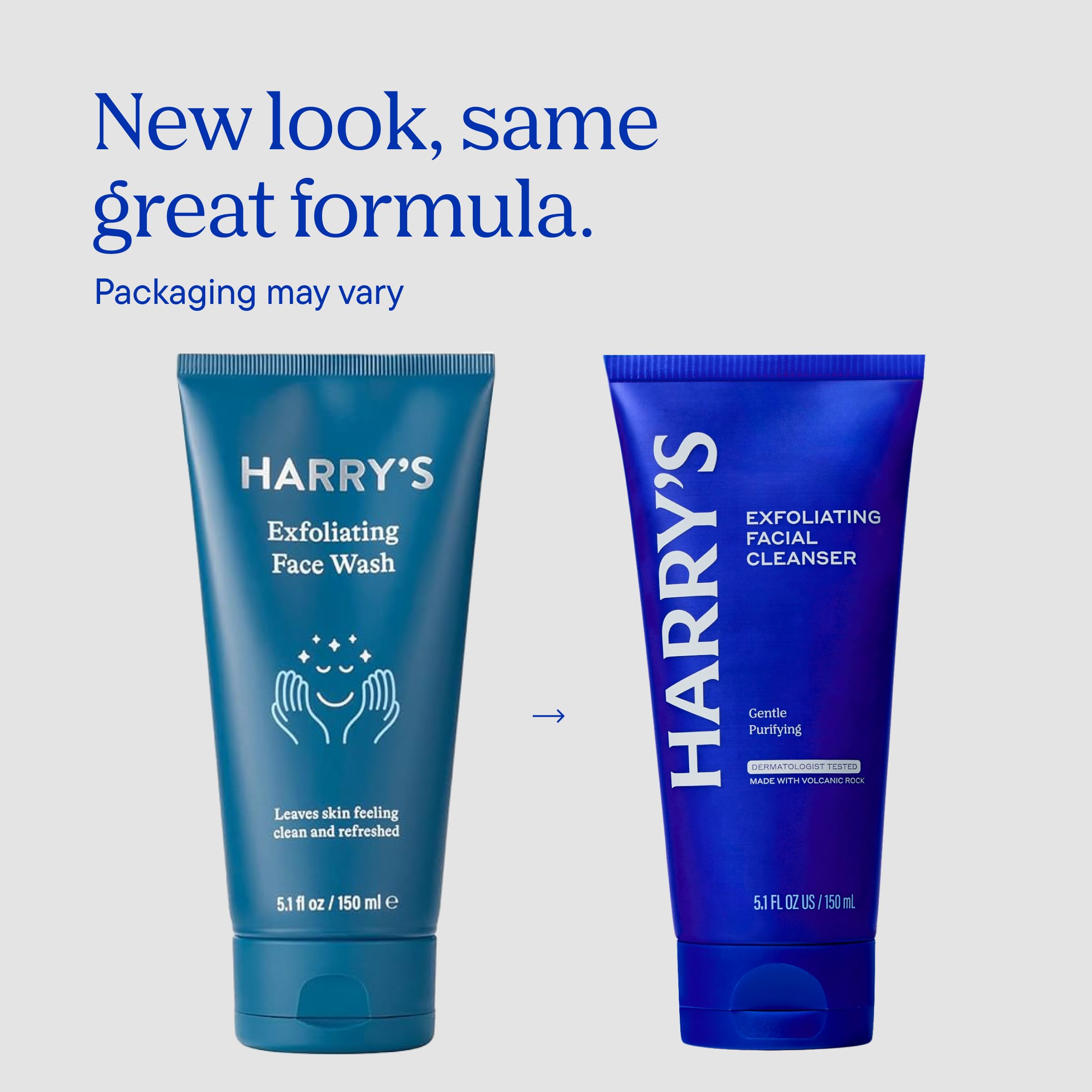 Harry's close-up volcanic rock texture for gentle exfoliation