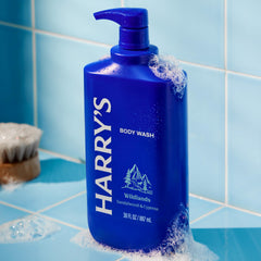 Harry's creamy lather texture on palm demonstrating rich sudsy clean