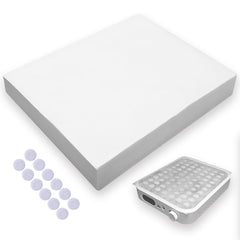 Hasakhi front packaging showing 200 sheets and 12 Velcro for neat storage and value