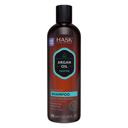 HASK bottle front label showing product and benefits