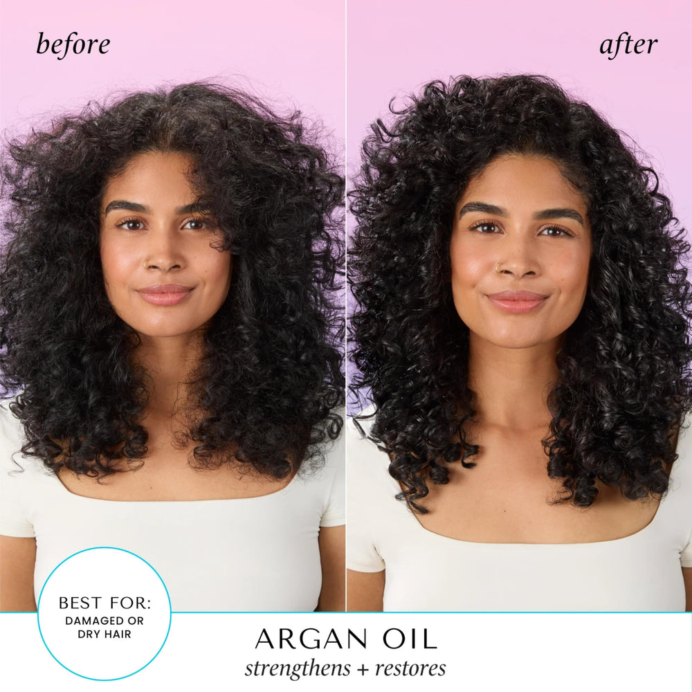 HASK argan oil texture droplet showing lightweight consistency for quick absorption