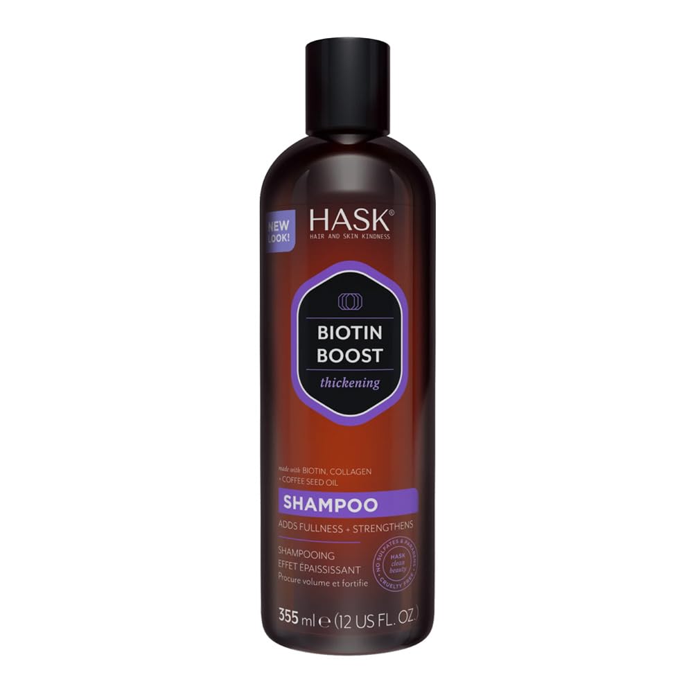 HASK front bottle showing product branding and size for easy identification