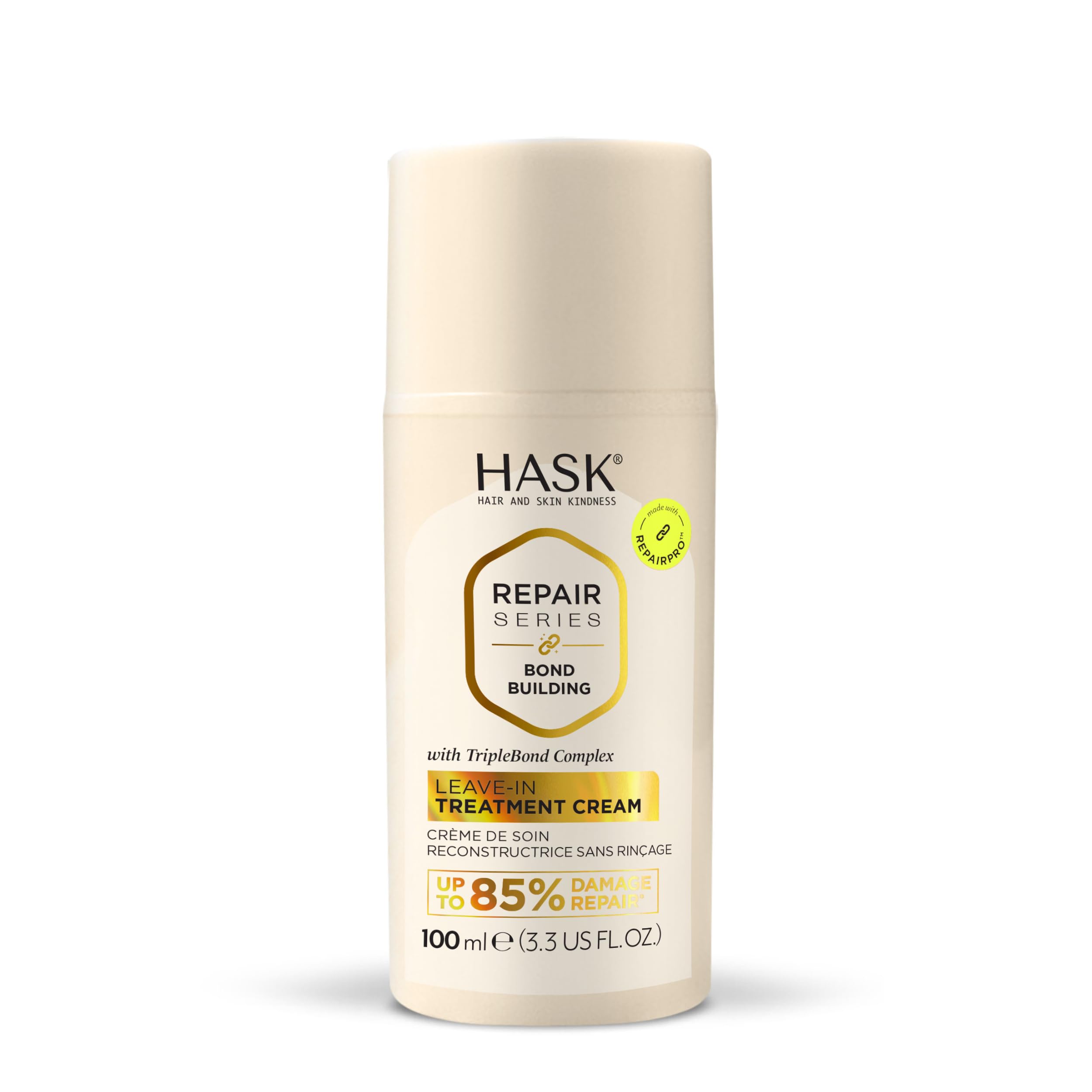 HASK bottle front packaging showing product and benefits