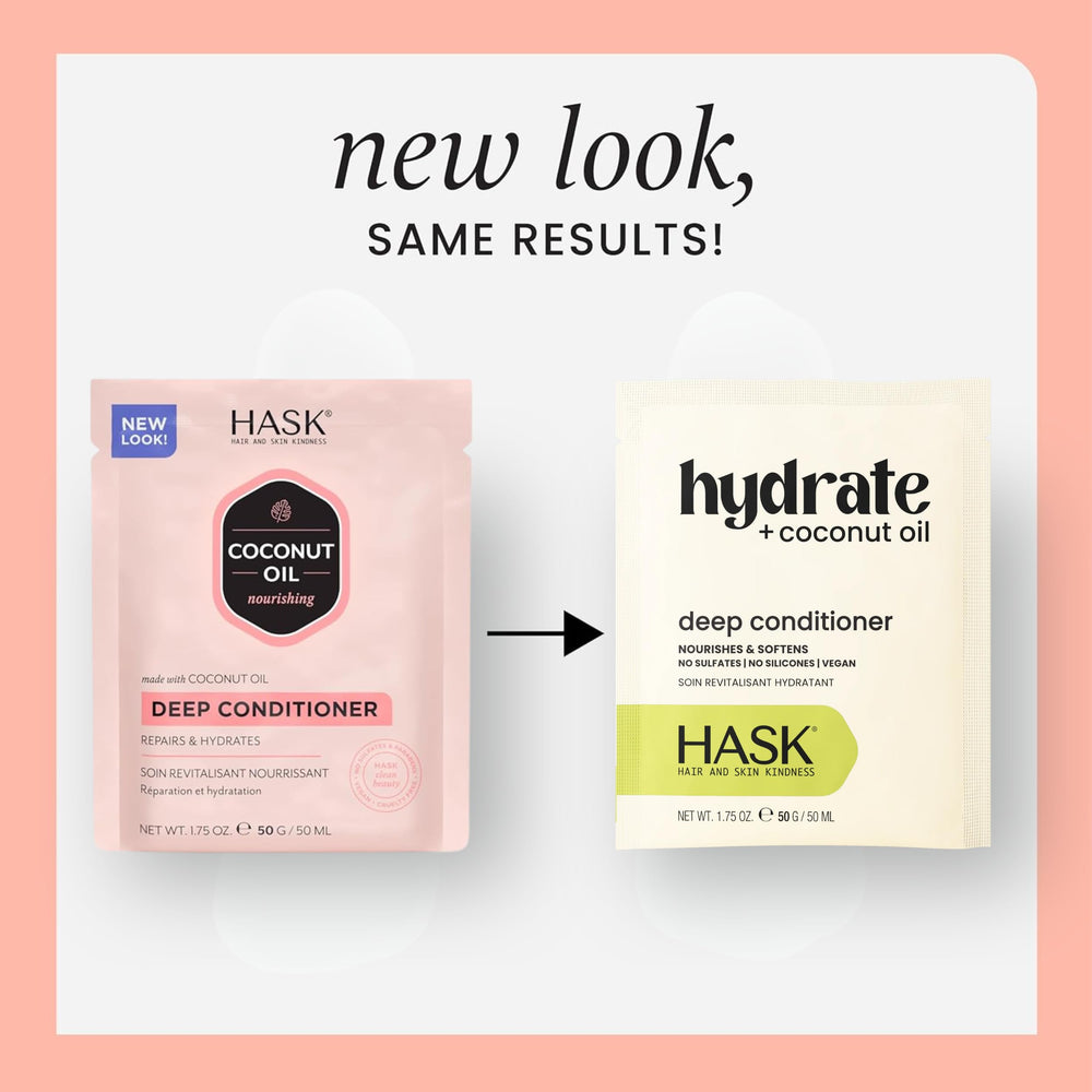 HASK single pouch opened with cream ready to apply for deep moisture