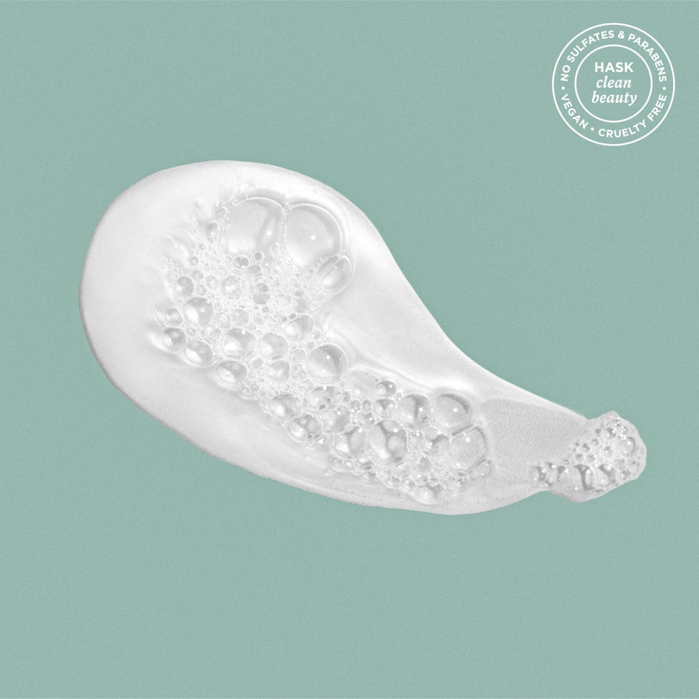 HASK ingredient label close-up highlighting clean formulation