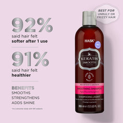 HASK shampoo lather texture demonstrating gentle cleansing and softening