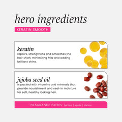 HASK keratin size and scale comparison highlighting travel-friendly pack