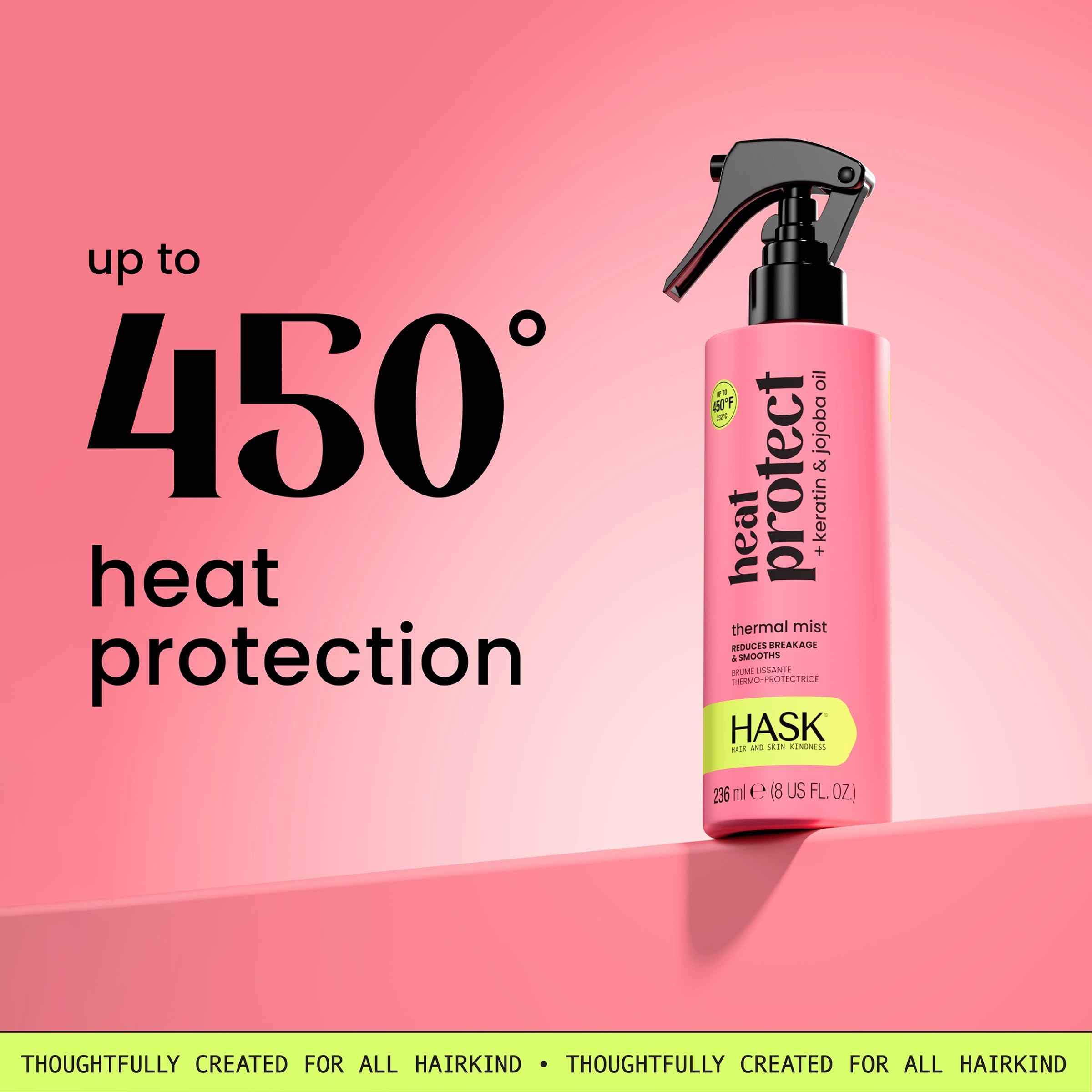 HASK ultra-fine mist cloud illustrating lightweight texture and frizz control