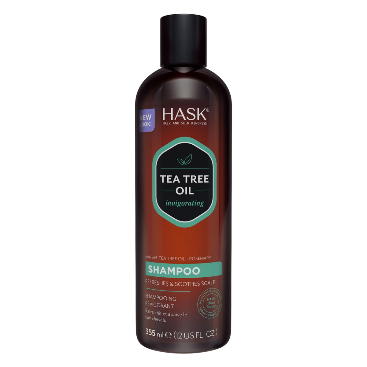HASK front packaging showing bottle and branding benefits
