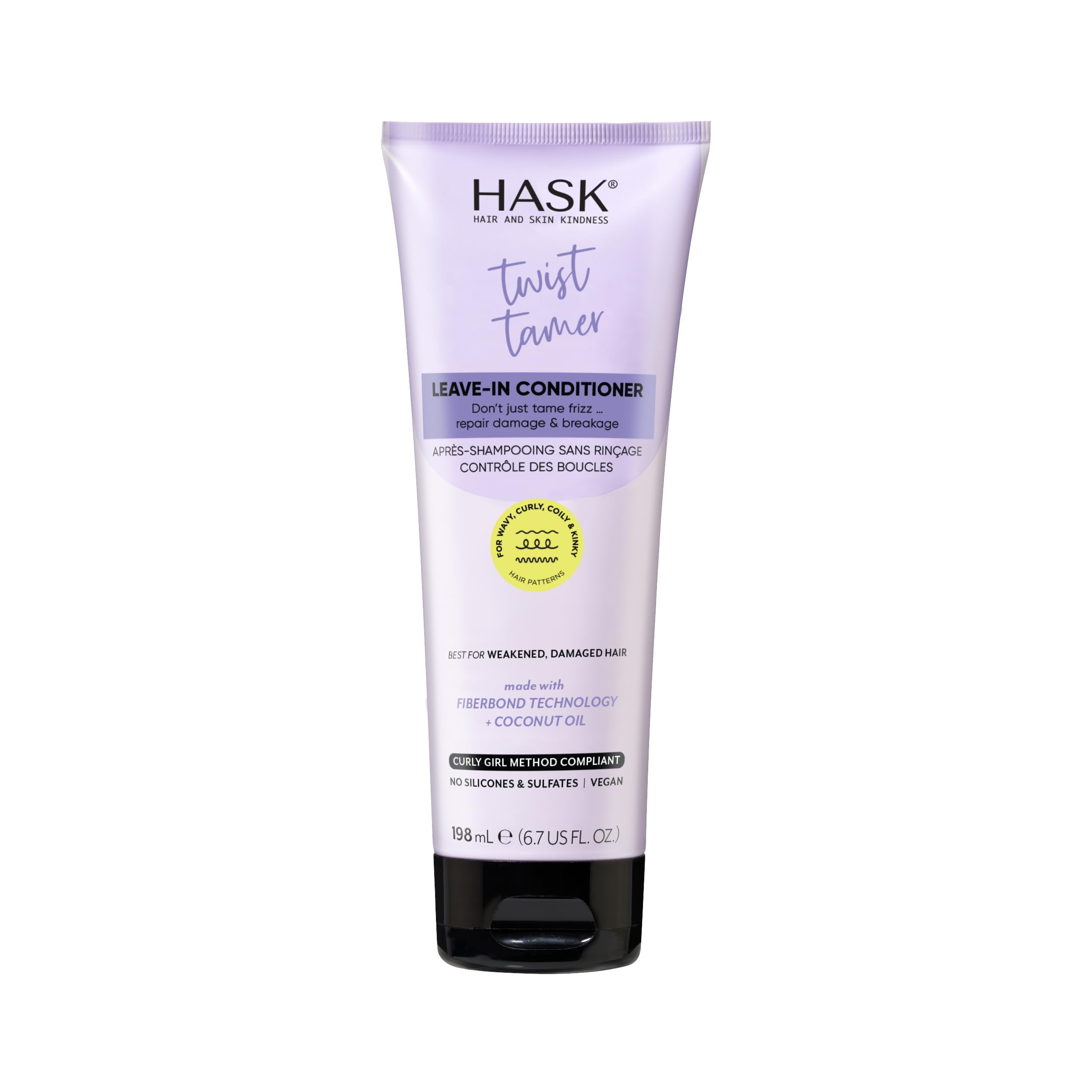 HASK front bottle showing product and size for quick identification and benefit