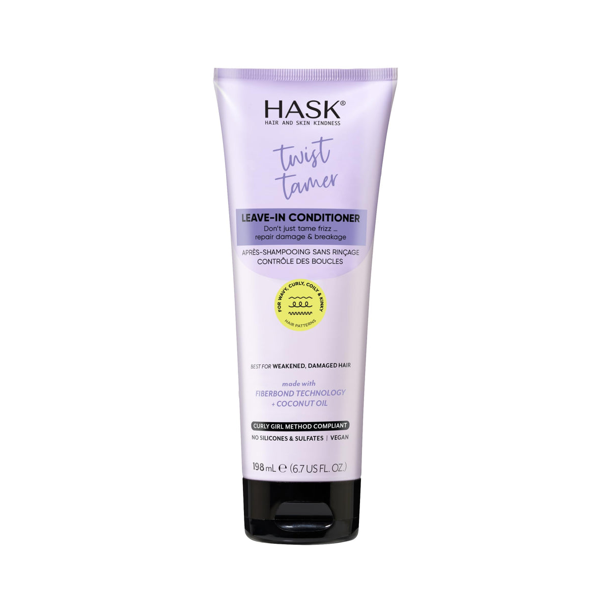 HASK front bottle showing product and size for quick identification and benefit