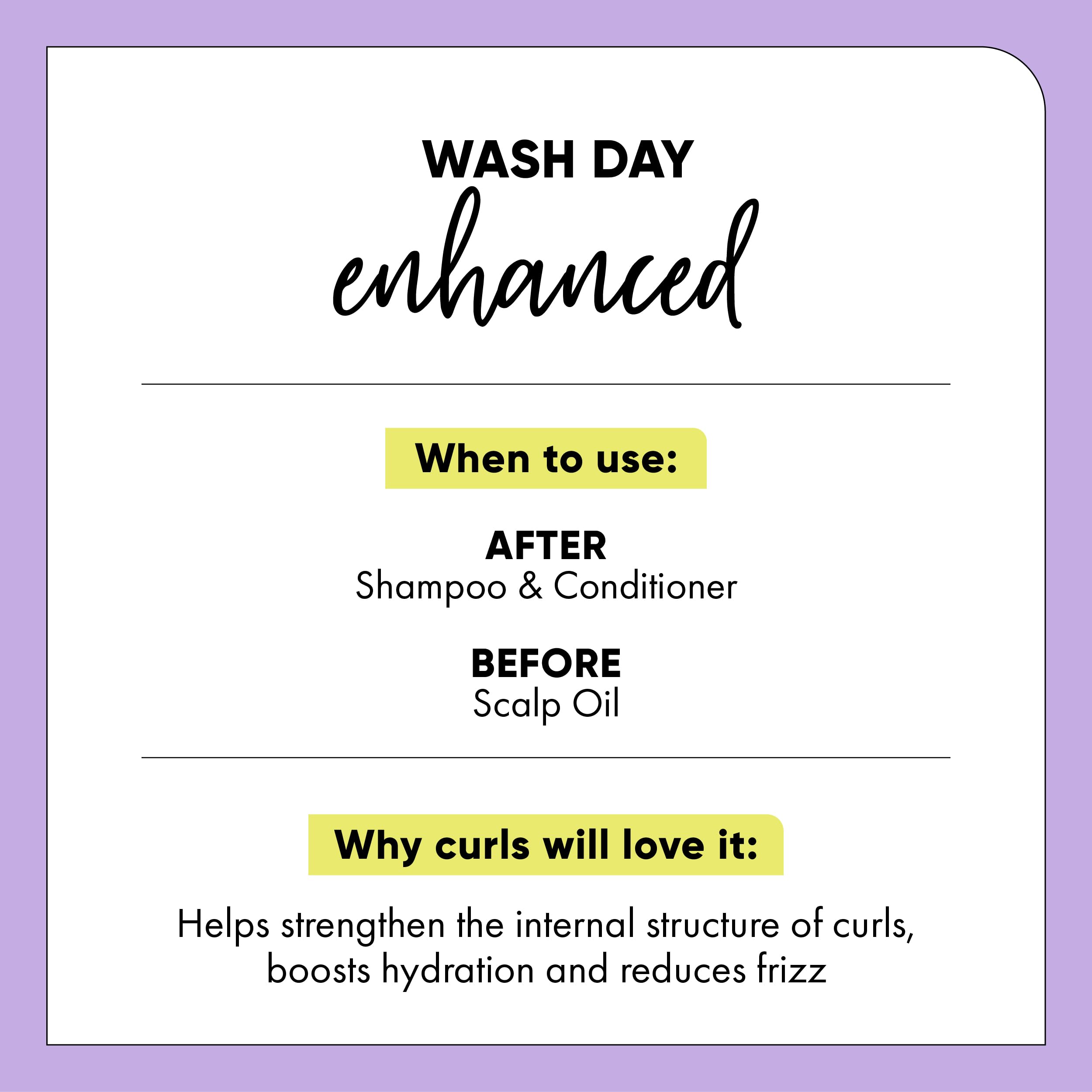 HASK applied to curls in hand showing easy detangling benefit