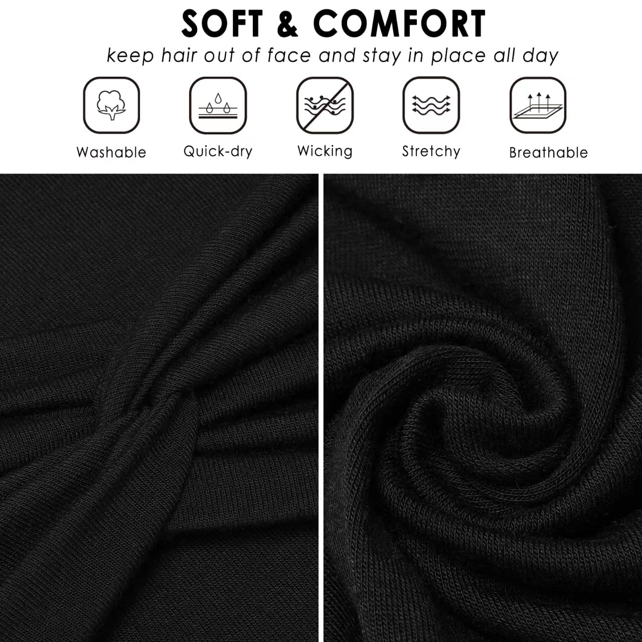HAUHC fabric texture close-up highlighting soft stretch and sweat absorption
