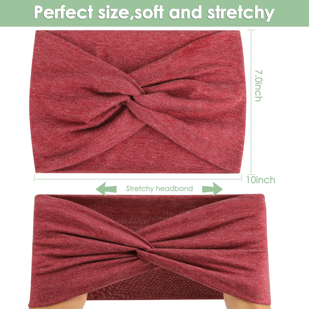 HAUHC size comparison on hand showing 7-inch width and stretchability benefit