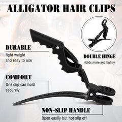 Havawish clips holding hair during styling demonstrating controlled sectioning benefit
