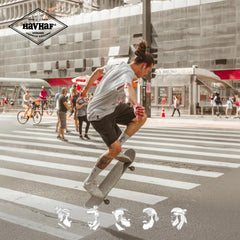 HAVHAF on man with bun illustrating strong hold during active movement