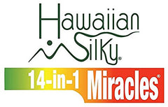 Hawaiian Silky before and after frizz control showing smoother hair