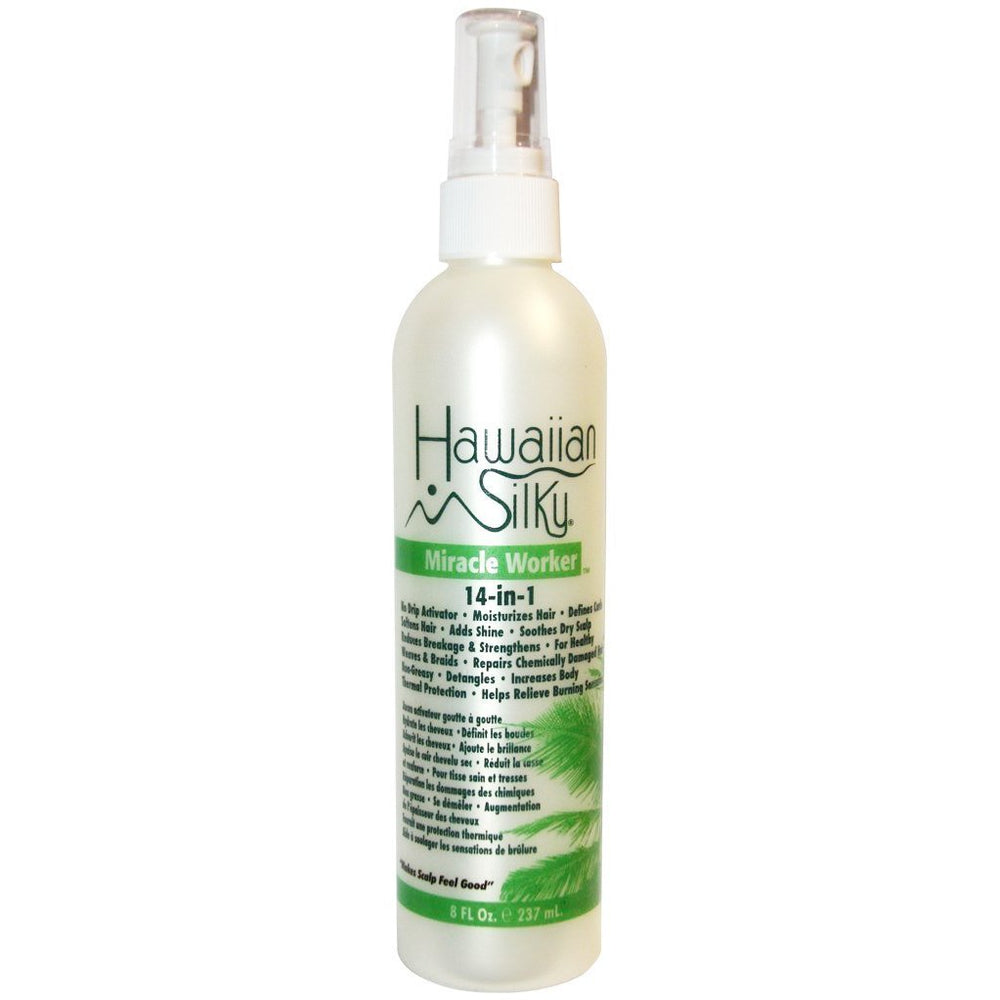 Hawaiian Silky front bottle showing label and size for quick identification and benefits