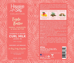 Hawaiian Silky texture close-up of the curl milk highlighting creamy absorption benefit