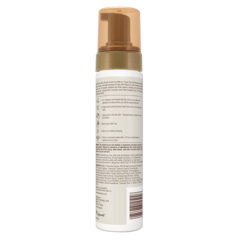Hawaiian Tropic mousse on skin detail demonstrating hydrated, natural look