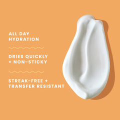Hawaiian Tropic applied to arms demonstrating streak-free finish