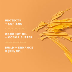 Hawaiian Tropic applied on arm showing luminous hydrated skin benefit