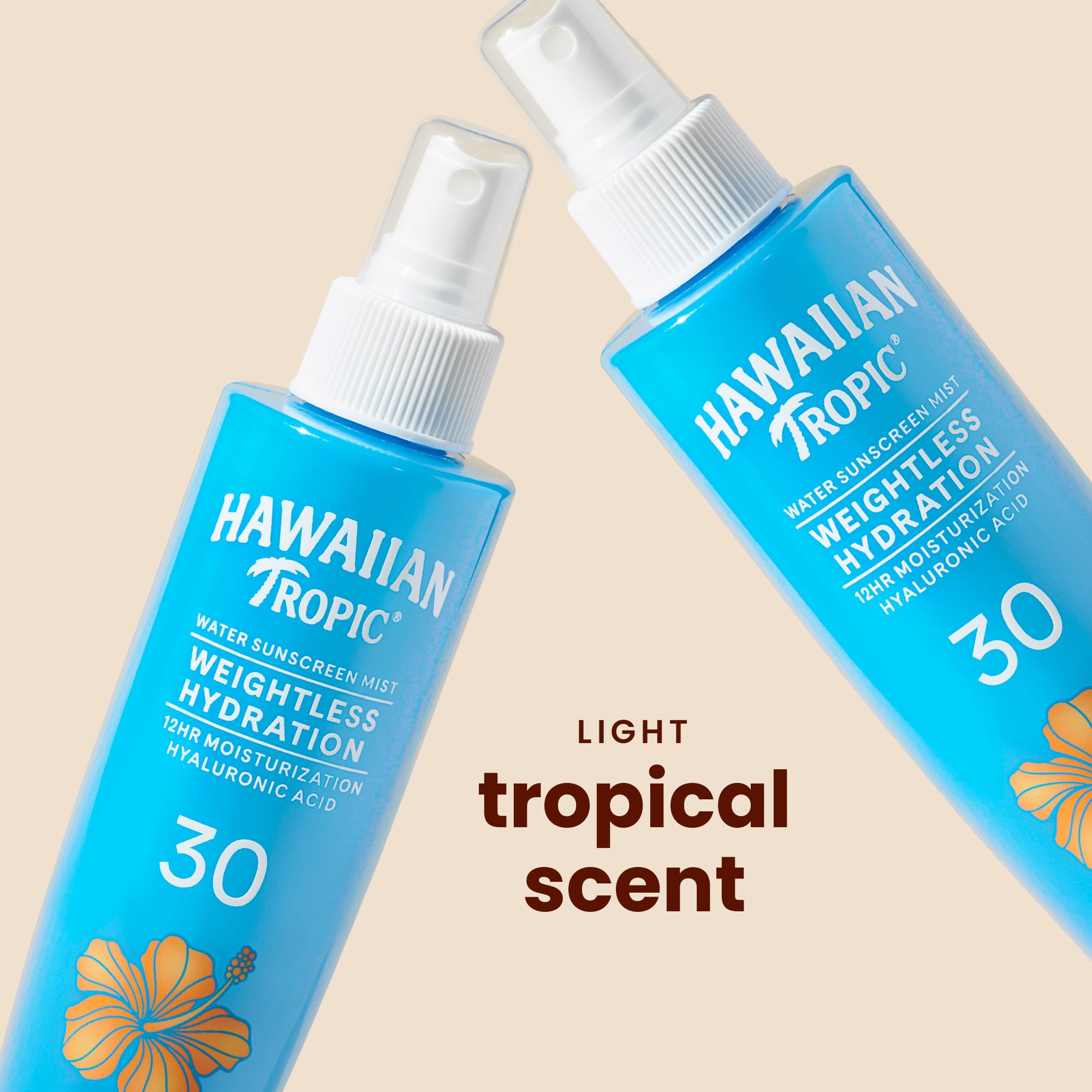 Hawaiian Tropic mist nozzle close-up for precise, easy application