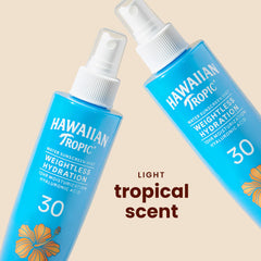 Hawaiian Tropic mist nozzle close-up for precise, easy application