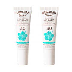 Hawaiian Tropic front packaging showing twin tubes and SPF 30 protection