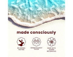Hawaiian Tropic open cap with gel ribbons highlighting silk-like smoothing benefit