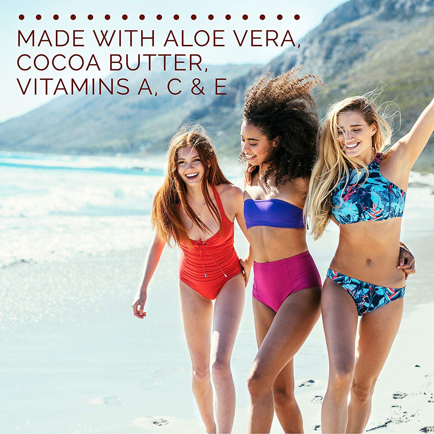 Hawaiian Tropic open lip balm in hand demonstrating easy, on-the-go application