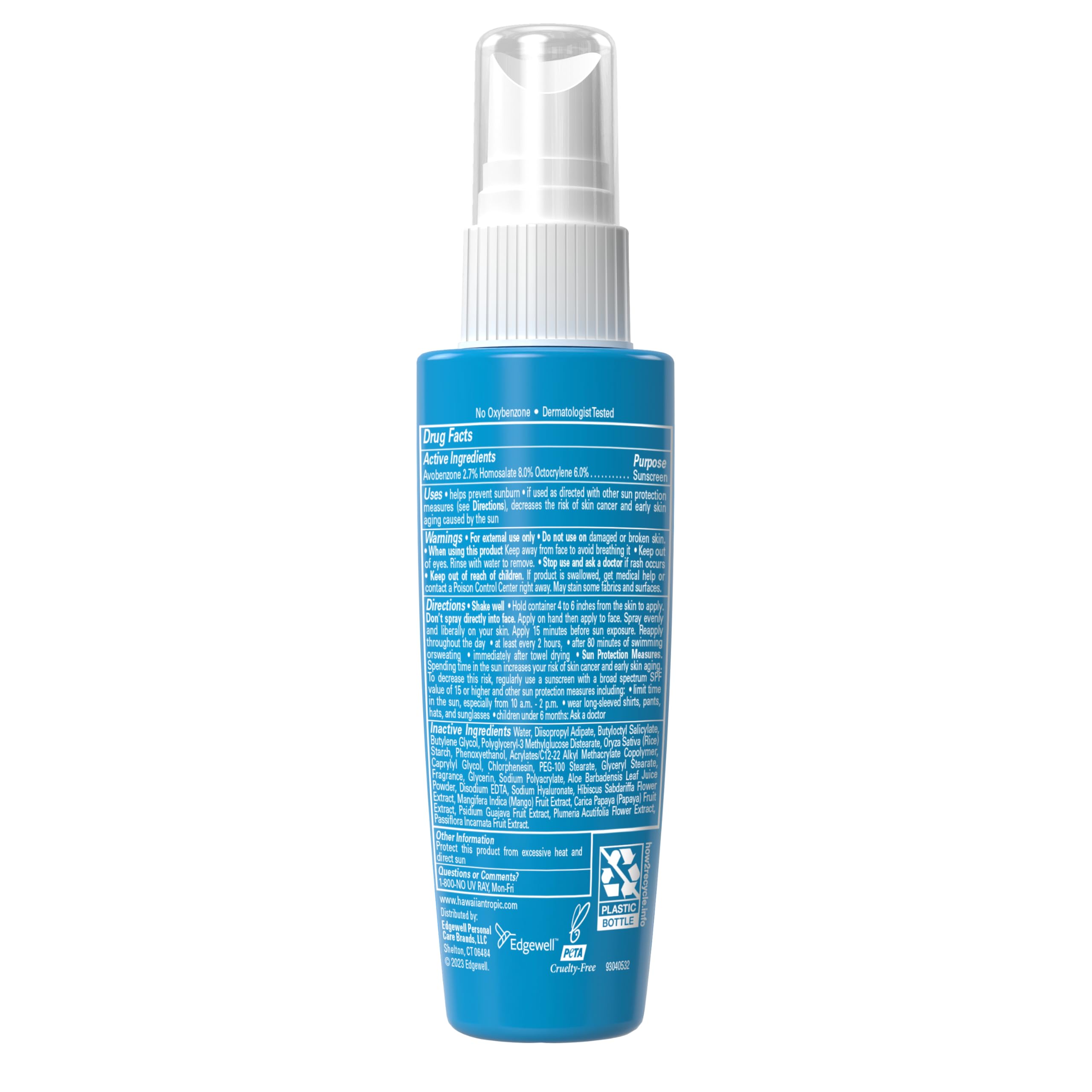 Hawaiian Tropic product staged at beach conveying outdoor use