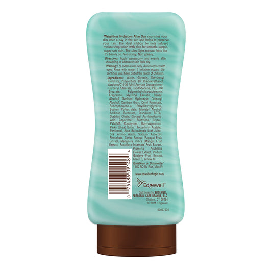 Hawaiian Tropic pump and cap detail highlighting easy dispensing and mess-free use