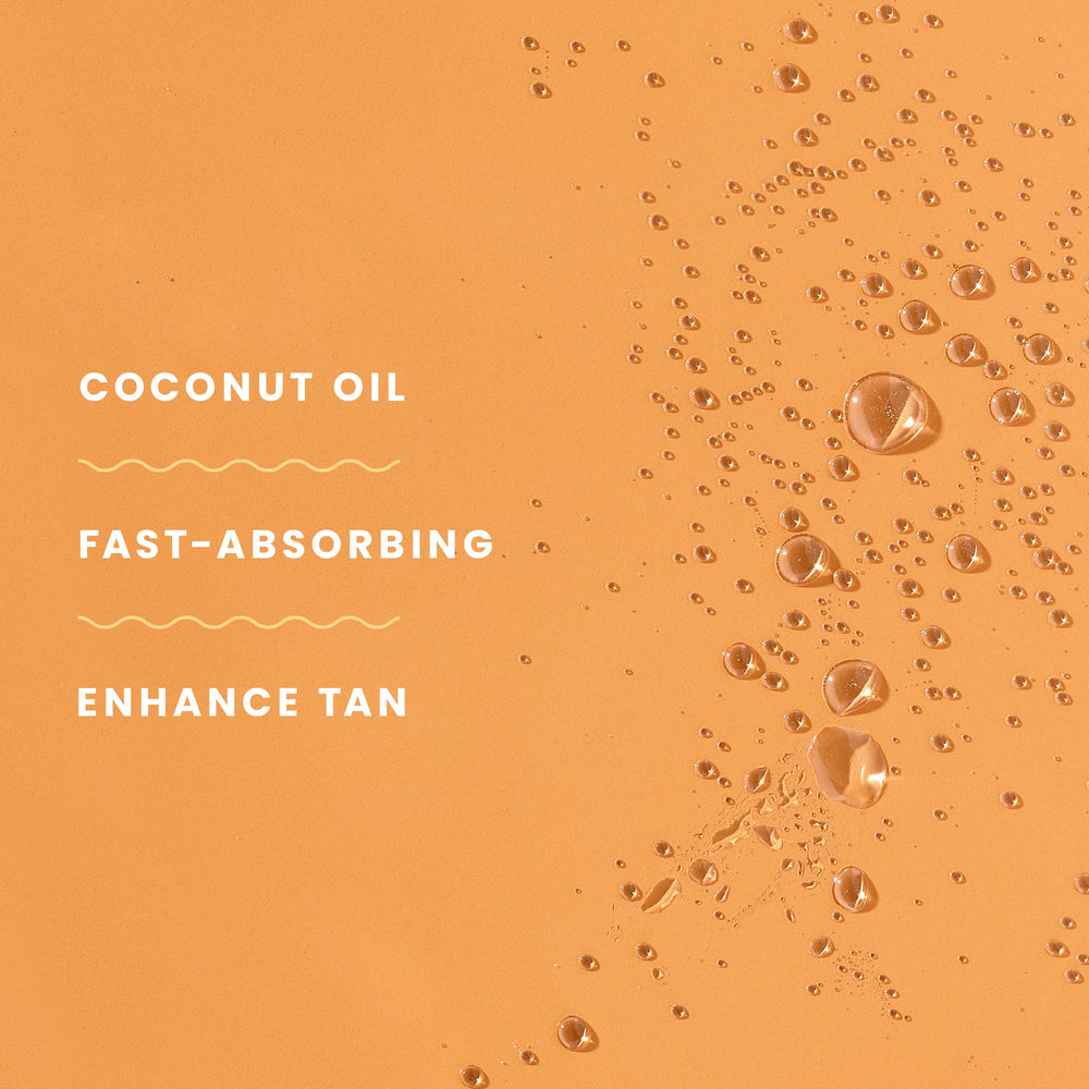 Hawaiian Tropic 6 oz bottle next to hand indicating compact, travel-friendly size