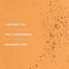 Hawaiian Tropic 6 oz bottle next to hand indicating compact, travel-friendly size